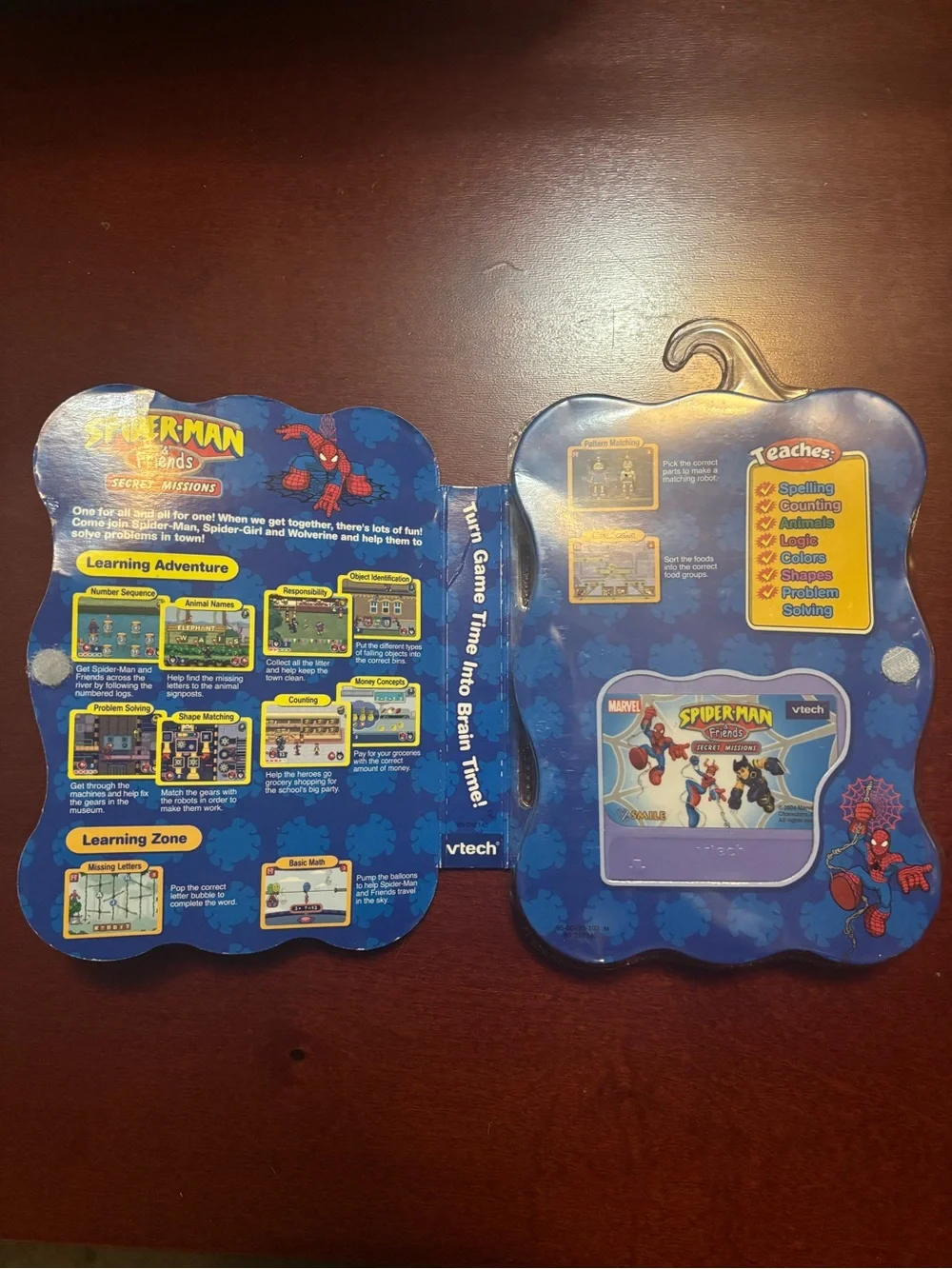 Marvel Spider-Man Handheld Learning Console in Blue